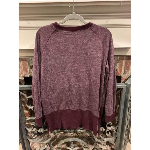 GAP maroon crimson side zip sweatshirt, size women’s medium (Bin X) - Picture 4 of 5
